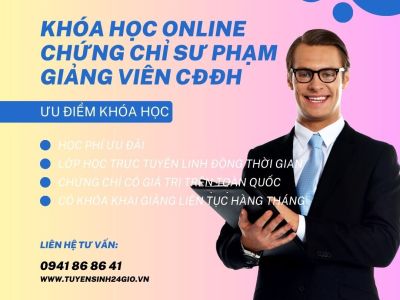 Khóa học online chứng chỉ sư phạm giảng viên CĐĐH