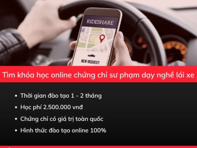 Tìm khóa học online chứng chỉ sư phạm dạy nghề lái xe