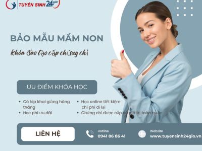 Bảo mẫu mầm non, khóa đào tạo cấp chứng chỉ