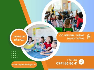Chứng chỉ Bảo mẫu| Học online tại nhà, không cần đến lớp