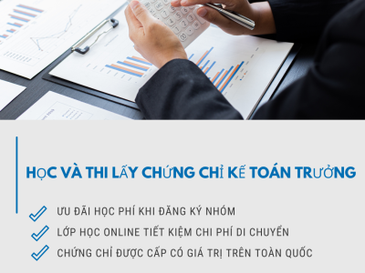 Học và thi lấy chứng chỉ kế toán trưởng