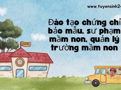 Đào tạo chứng chỉ bảo mẫu, sư phạm mầm non, quản lý trường mầm non