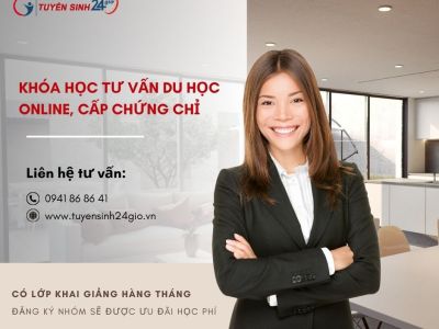 Khóa học tư vấn du học online, cấp chứng chỉ