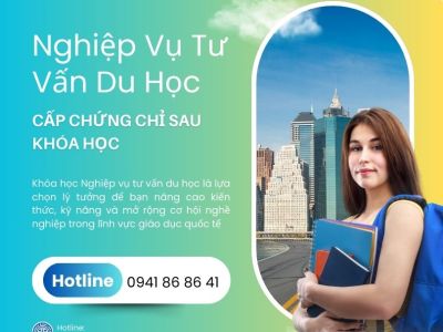 Nghiệp vụ tư vấn du học. Cấp chứng chỉ sau khóa học