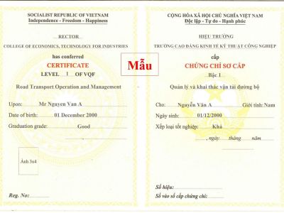  Khóa học sơ cấp quản lý và khai thác vận tải đường bộ